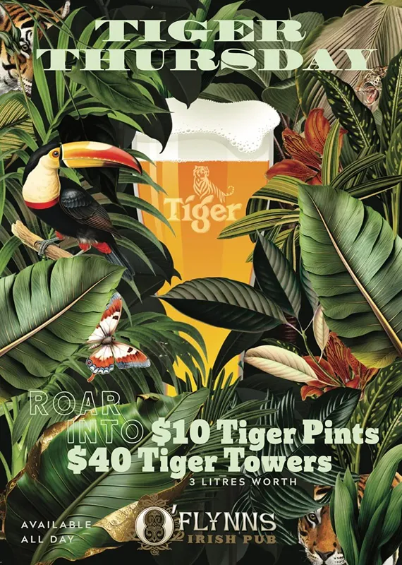 Hanmer springs Tiger beer deal at Oflynns